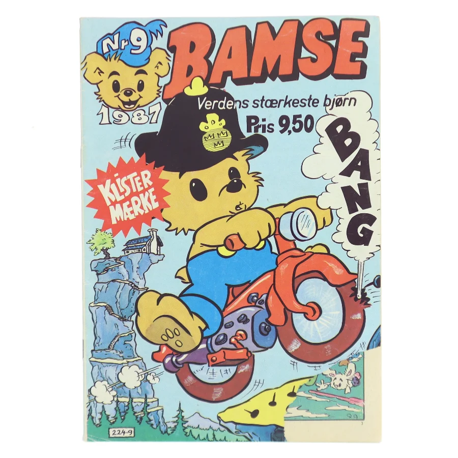 Bamse nr. 9 1987 tegneserieblad af <Bogens forfattere> (Bog)