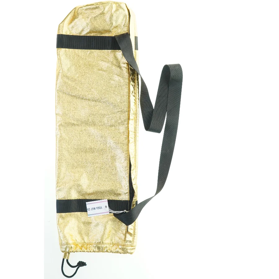 Guldfarvet yoga måtte taske fra Yoga Mat Co (str. 74x24 cm)