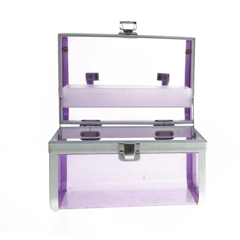 Lille transparent smykkeskrin (str. 18x12x12 cm)