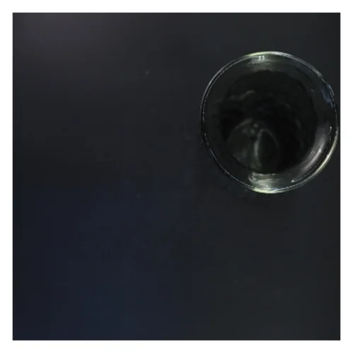 Glasvase med diamantmønster (str. 43x10 cm)