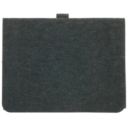 Grå hængehylde i grå filt (str. 35x27 cm)