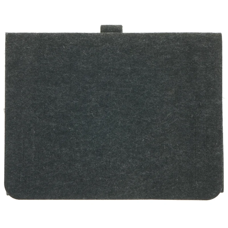 Grå hængehylde i grå filt (str. 35x27 cm)