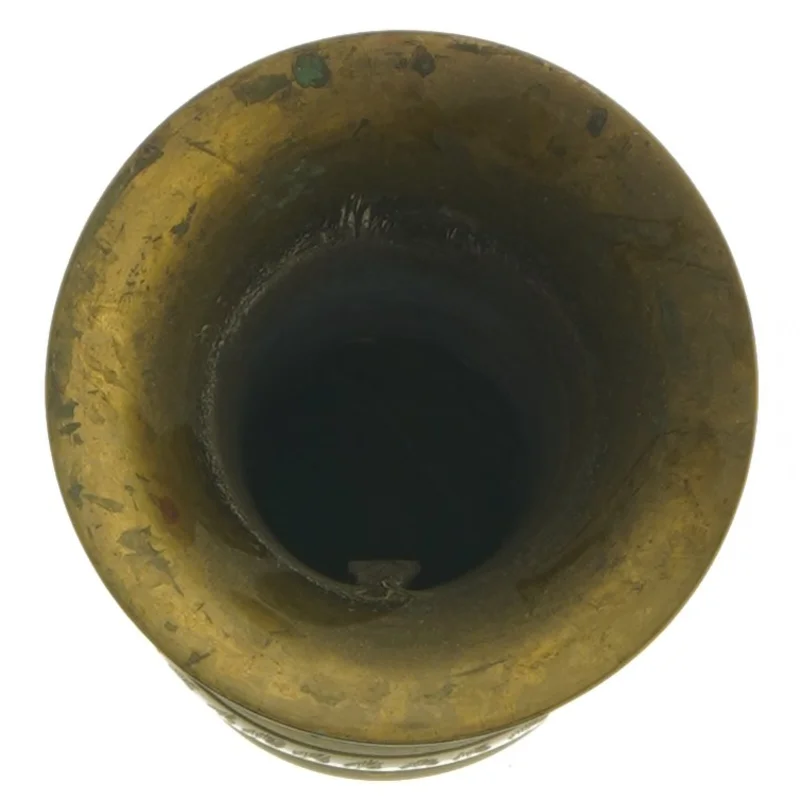 Dekorativ vase af metal (str. 20 cm)