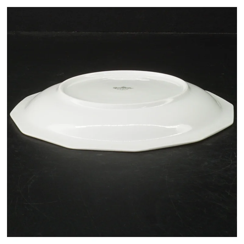 Porcelænsfad med blomsterdekoration fra Rosenthal (str. Ø. 19,5 cm)