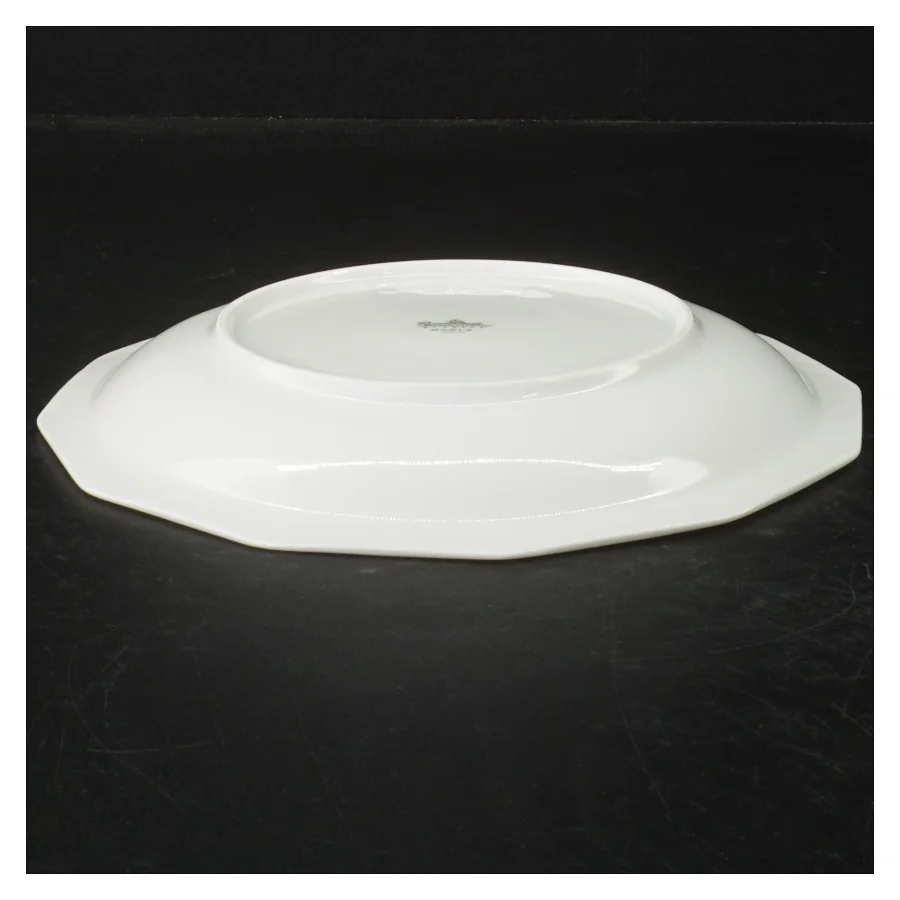 Porcelænsfad med blomsterdekoration fra Rosenthal (str. Ø. 19,5 cm)