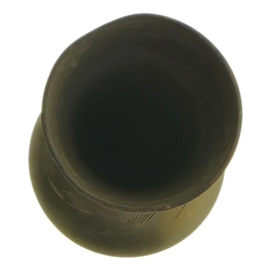 Dekorativ vase i messing (str. 15 cm)