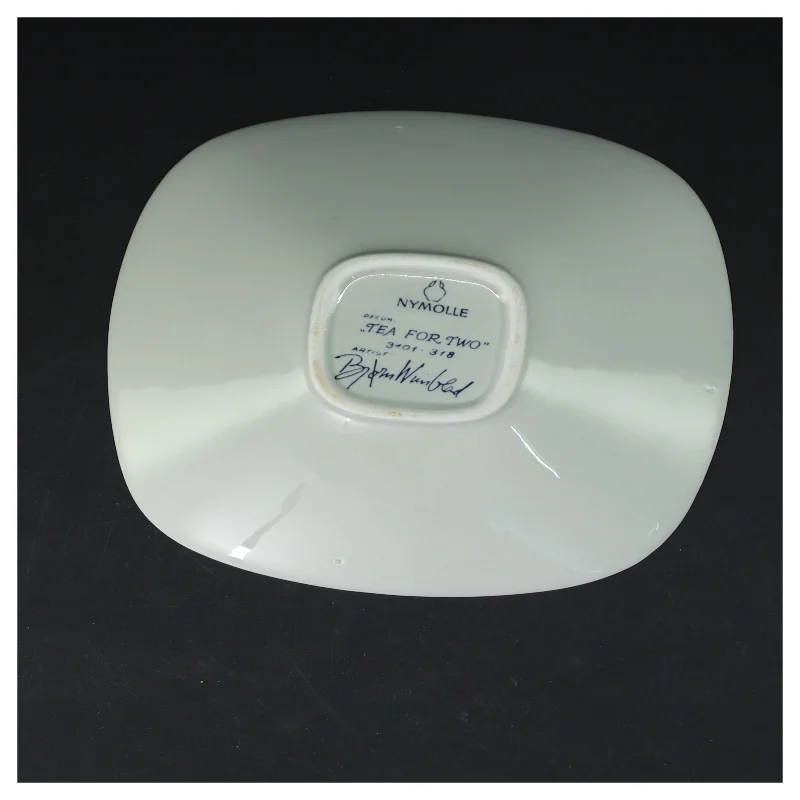 Nymolle porcelæn fad fra Nymolle (str. 18x18 cm)