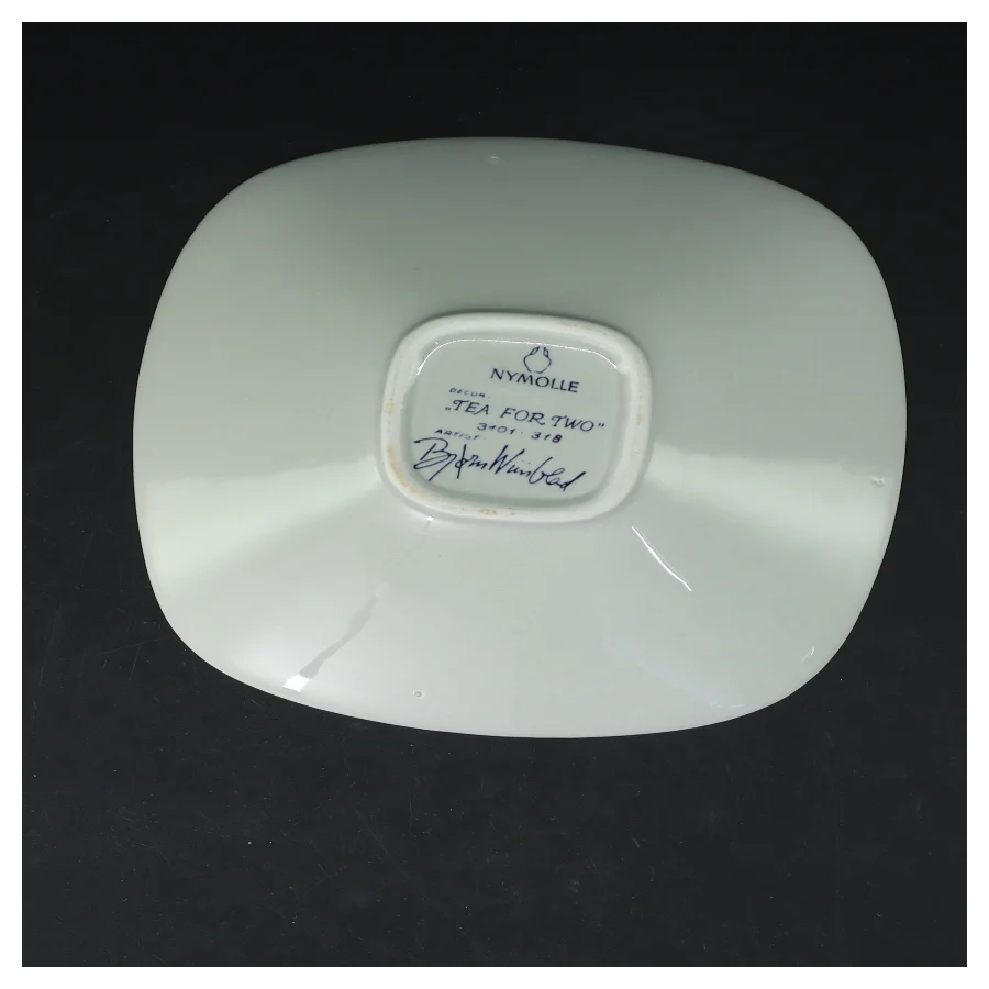 Nymolle porcelæn fad fra Nymolle (str. 18x18 cm)