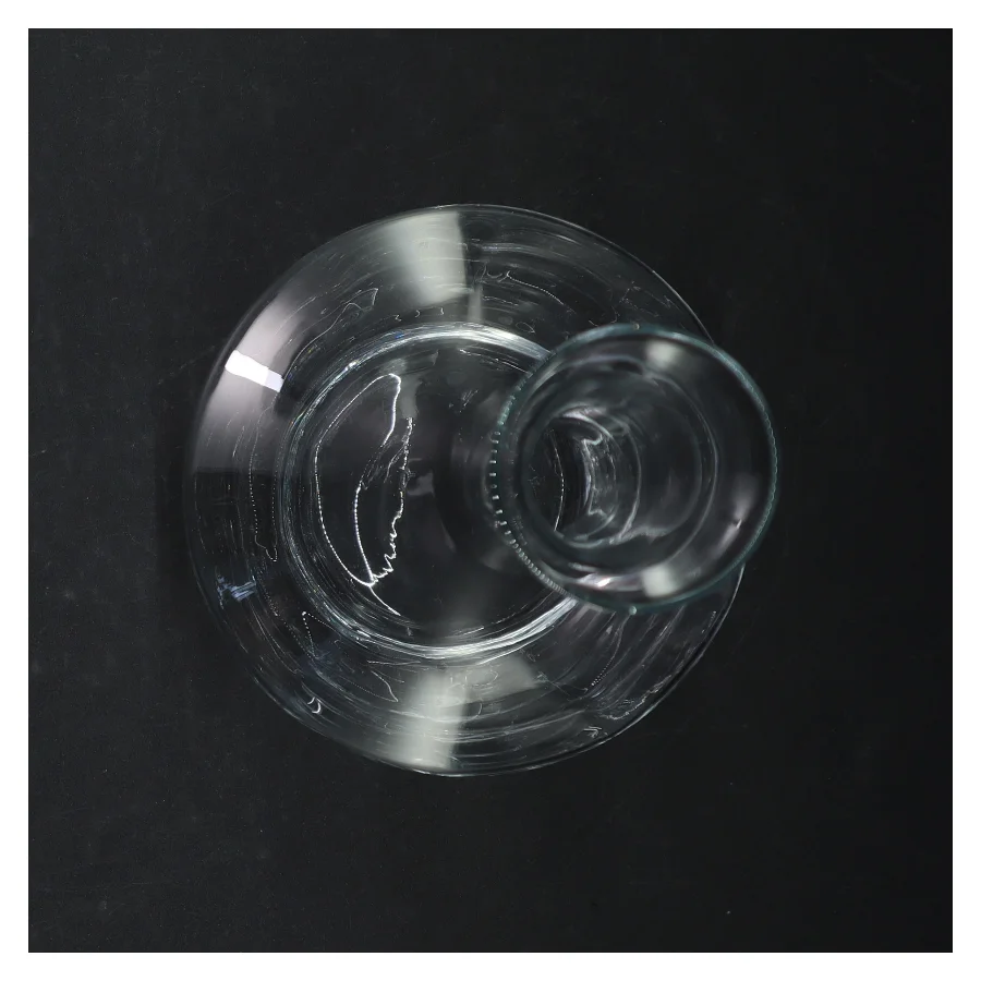 Glasvase, karaffel fra Holmegaard (str. Ø 6 cm. længde, 27 cm)