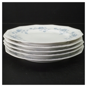 Porcelænstallerkener med blomstermotiv fra Rosenthal (str. 21,5x2 cm)