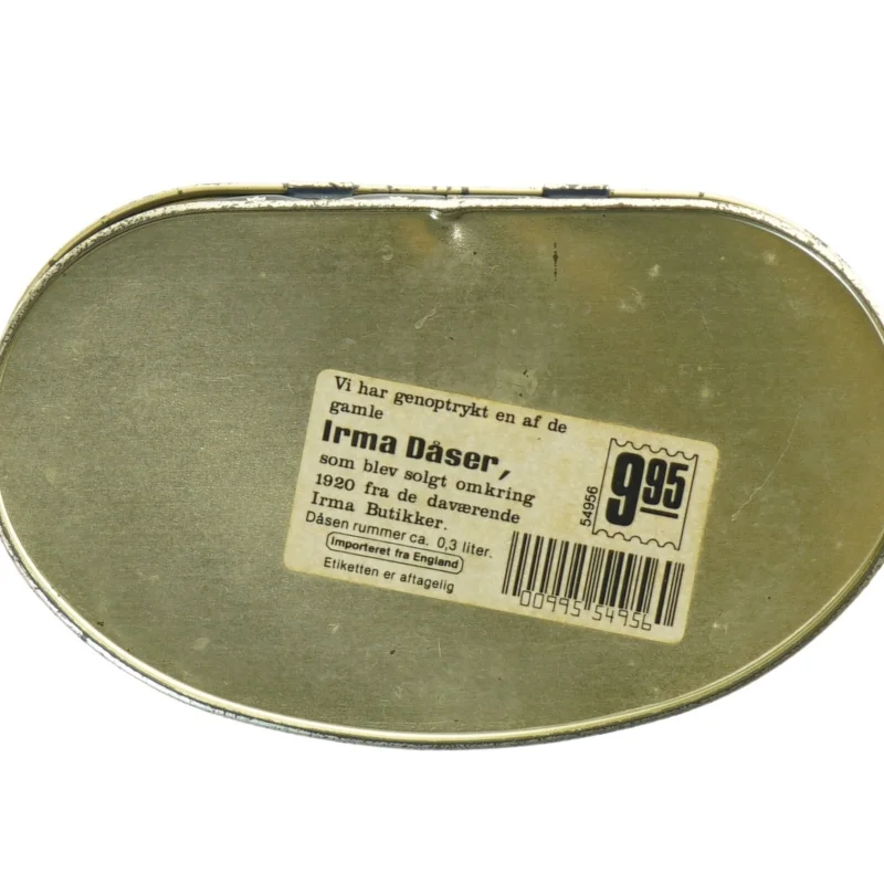 Genoptrykt antik Irma dåse fra Irma (str. 15,5x9x5,5 cm)