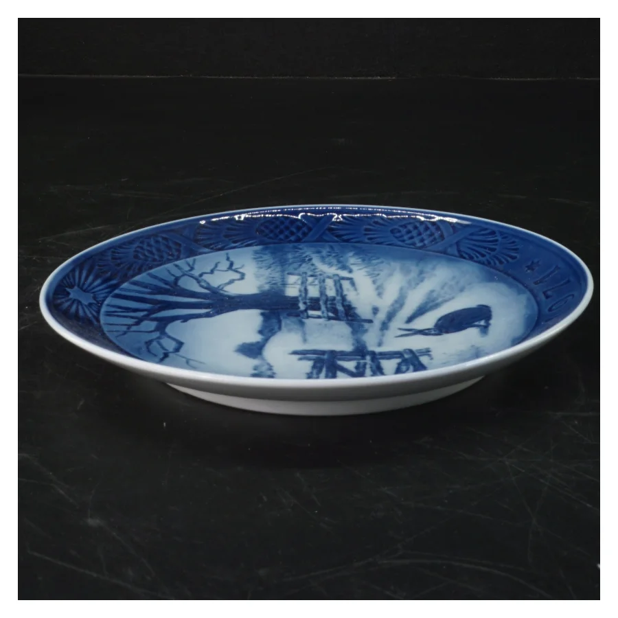 Royal Copenhagen Juleplatte 1971 fra Royal Copenhagen (str. Ø 18,5 cm)