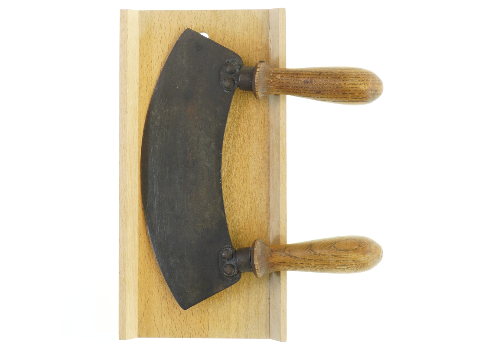 Gamle urtekniv med skærebræt (str. Længde af blad. 25,5 cm)