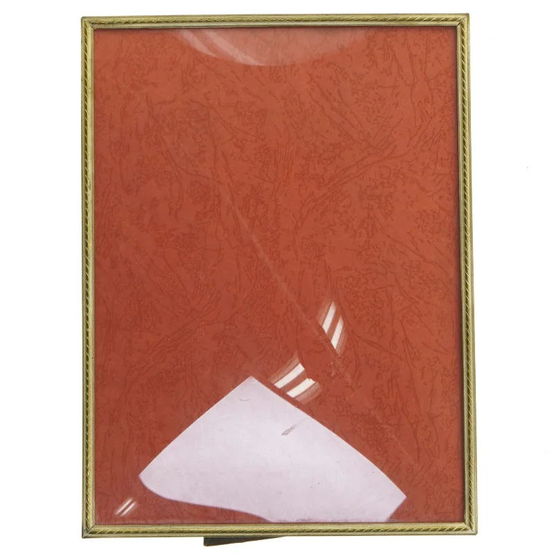 Guldfarvet billedramme (str. 24,5x18,5 cm)