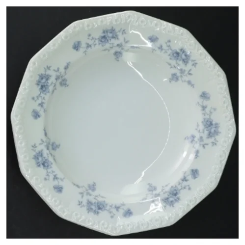 Porcelænstallerken med blomsterdekor fra Rosenthal (str. Ø. 21,5 cm)