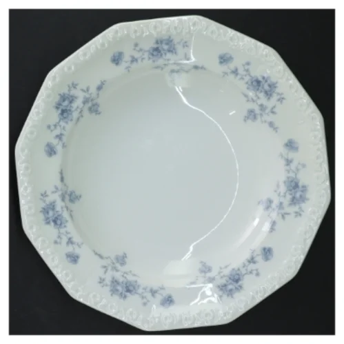 Porcelænstallerken med blomsterdekor fra Rosenthal (str. Ø. 21,5 cm)