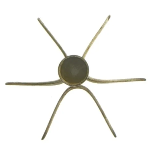 Vintage metal lysestage (str. Ø 7 cm)