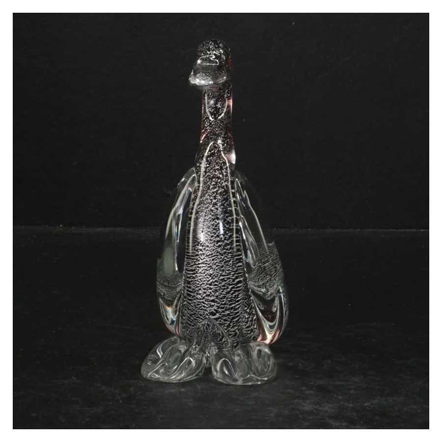 Glas Figur af fugl (str. 14 cm)