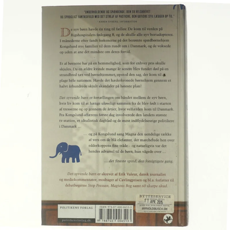 Det syvende barn af Erik Valeur (Bog)