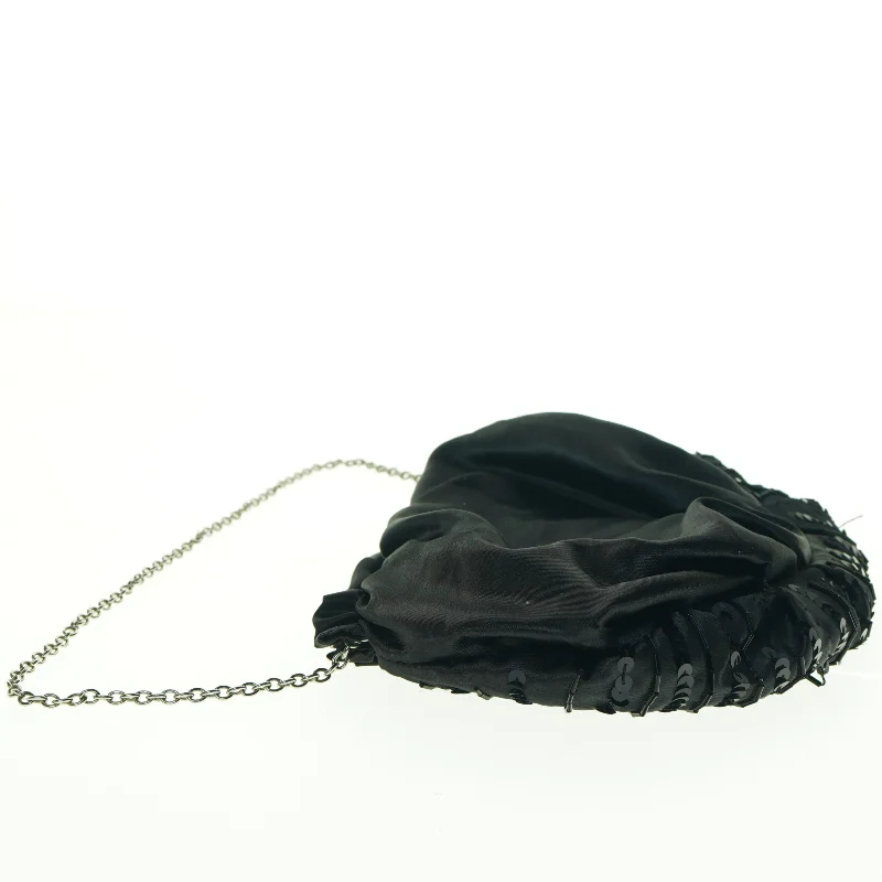 Sort aftentaske med pailletter (str. 27 x 20 cm)