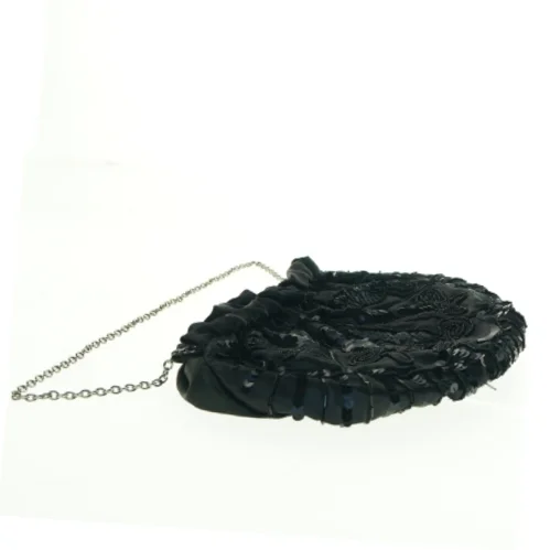Sort aftentaske med pailletter (str. 27 x 20 cm)