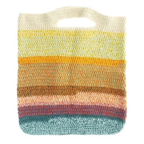 Hæklet taske i flere farver (str. 44 x 38 cm)