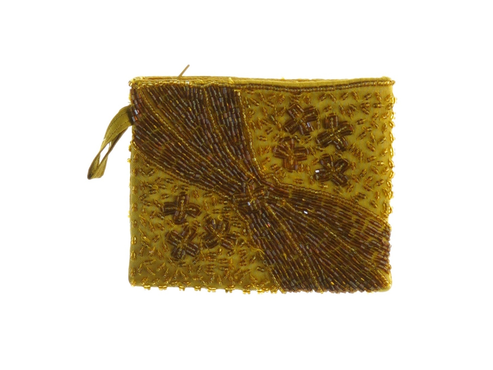 Perlebroderet pung (str. 12 x 10 cm)