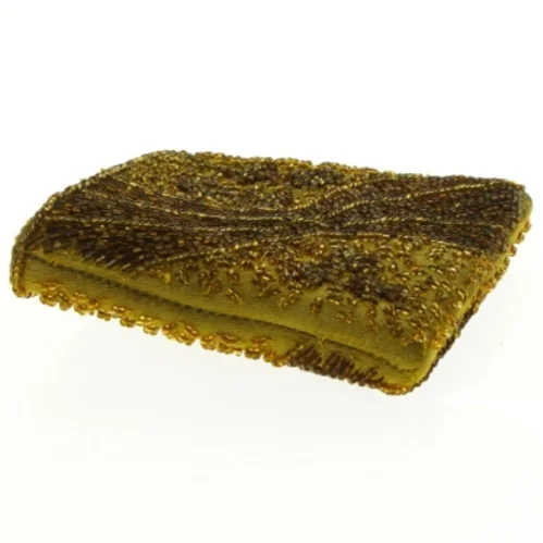 Perlebroderet pung (str. 12 x 10 cm)