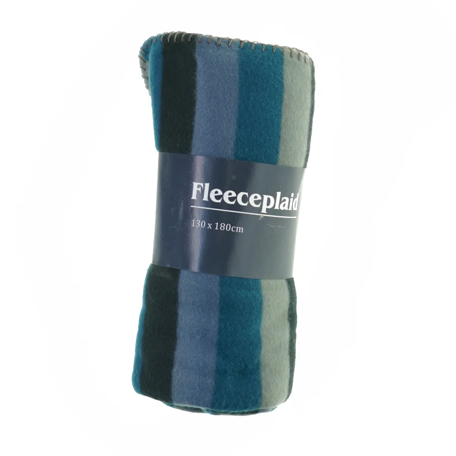 Tæppe, fleeceplaid (str. 130 x 180 cm)