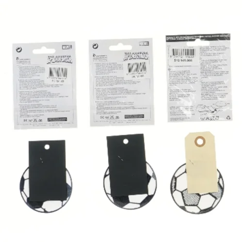 Strygemærker, Spiderman og fodbold fra Spiderman (str. ca. 7 cm)