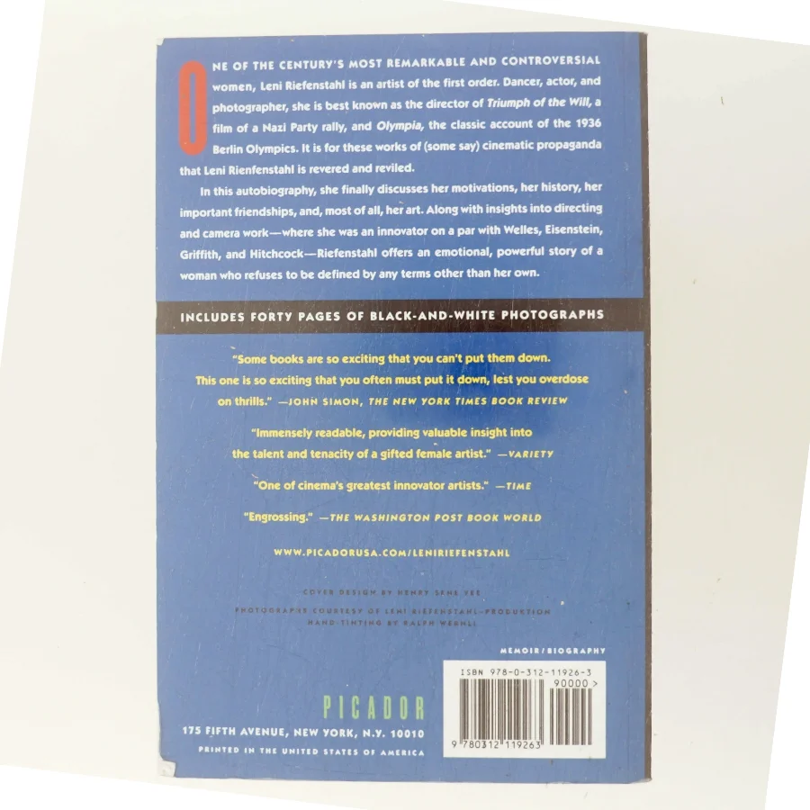 A memoir af Leni Riefenstahl (Bog)