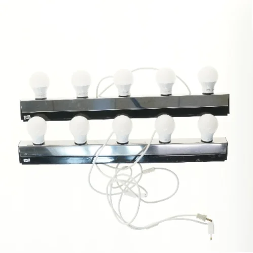 Lysskinner med pærer (str. 2 stk 60 cm)