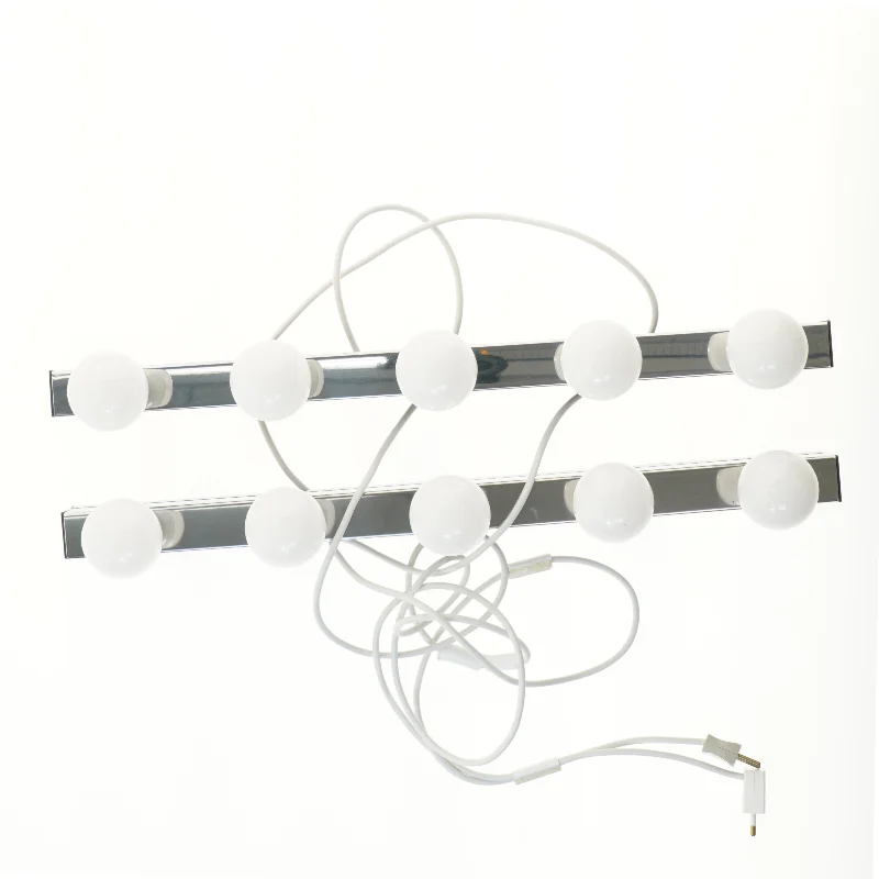 Lysskinner med pærer (str. 2 stk 60 cm)