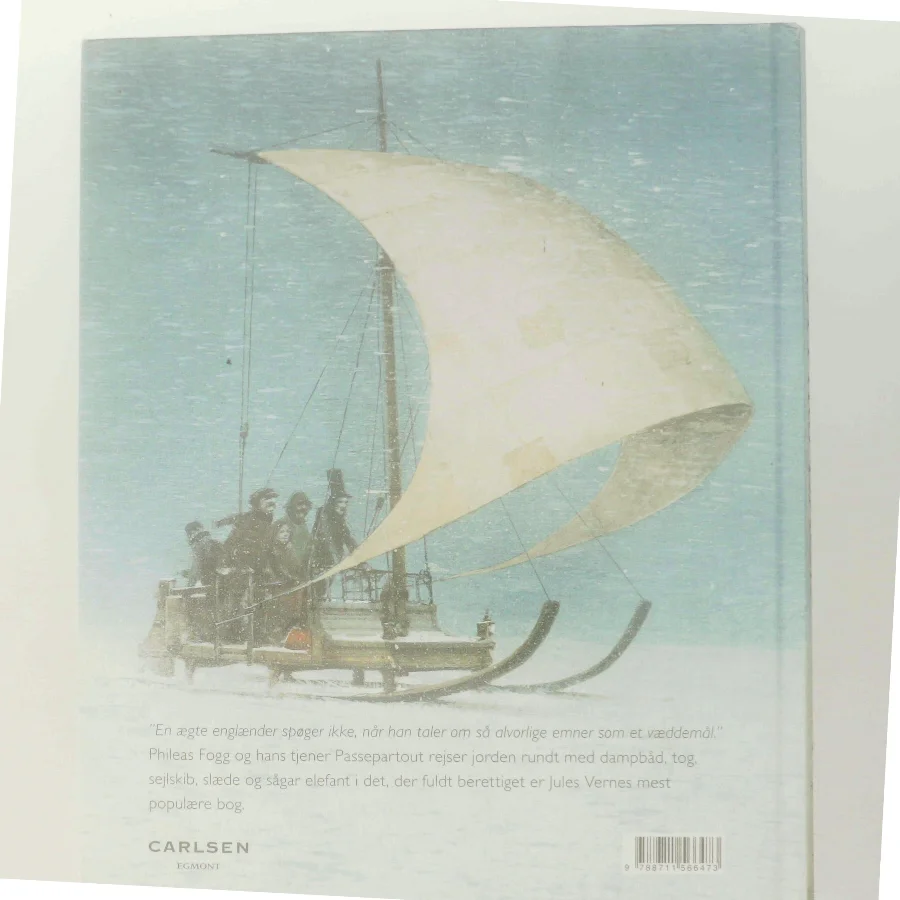 Jorden rundt på firs dage af Jules Verne (Bog)
