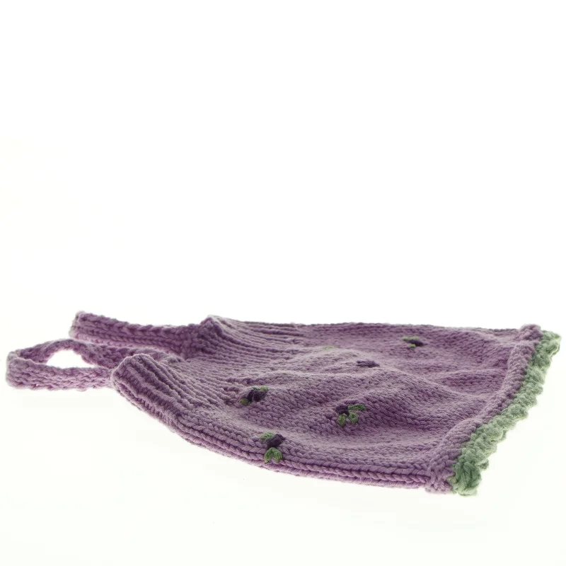 Strikket dukkekjole (str. Længde, 20 cm. b. 18 cm)