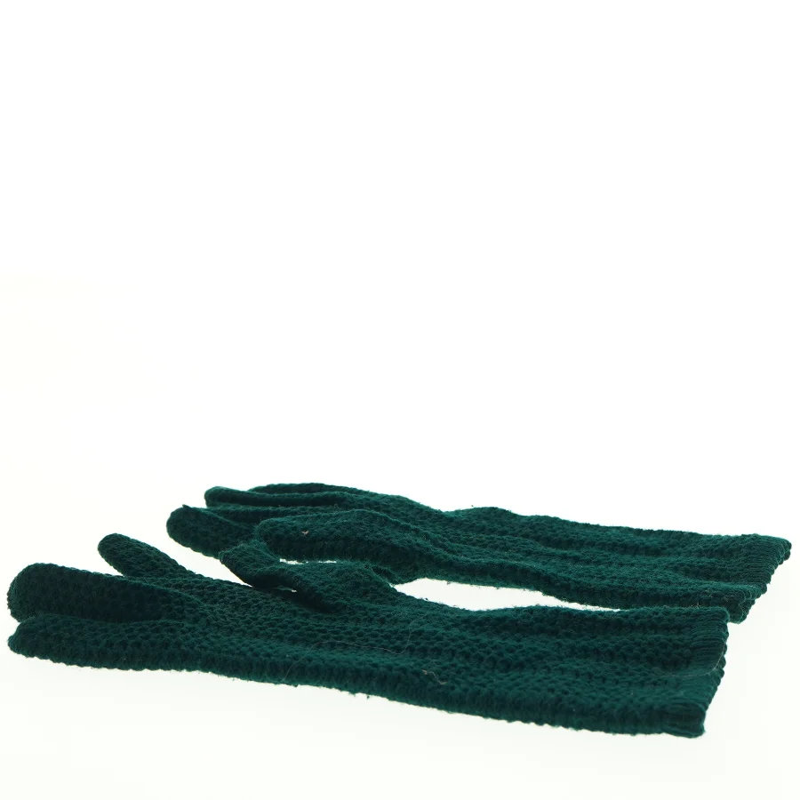 Grønne strikkede handsker (str. Totallængde. 27 cm)