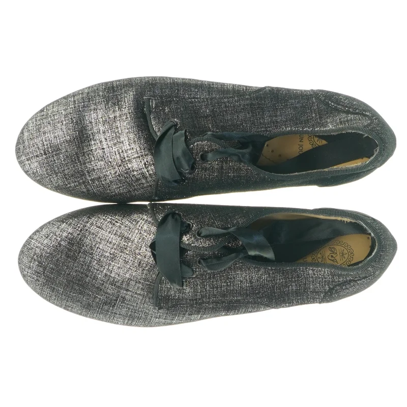 Sorte glimtende loafers med sløjfe fra Reve d'un jour (str. 36)