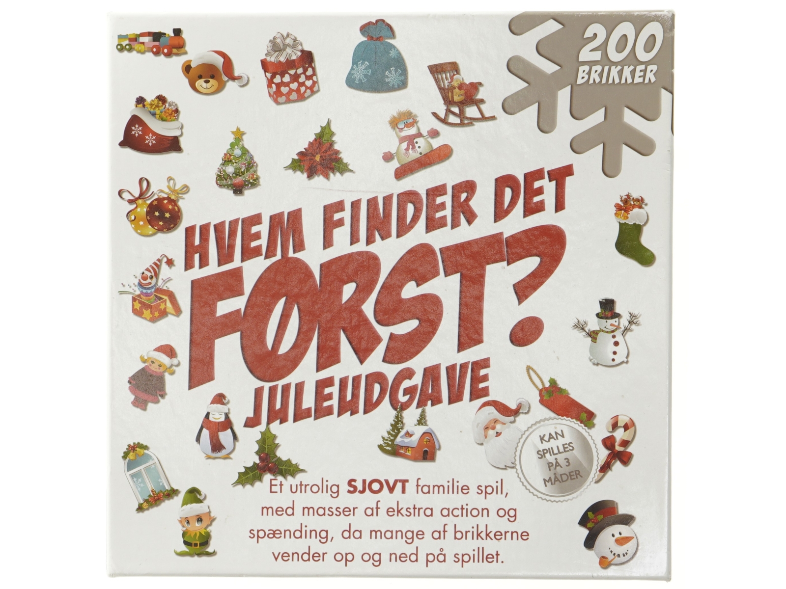 Brætspil 'Hvem finder det først?' - Juleudgave