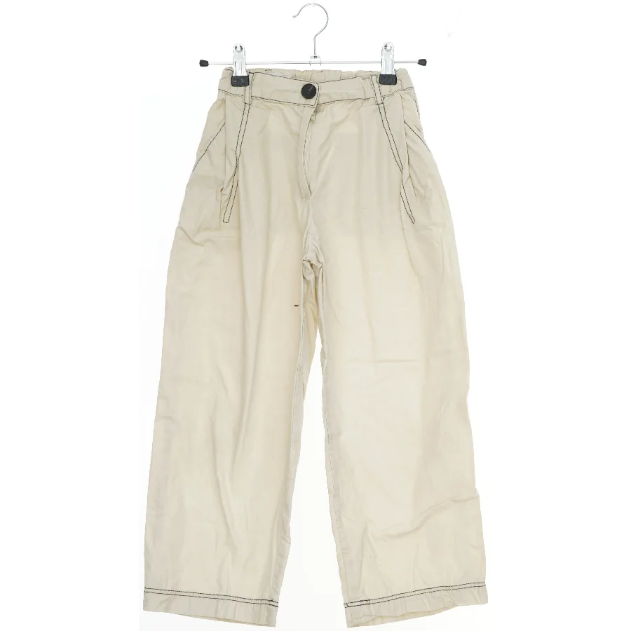 Beige bukser med lommer fra Zara (str. 128)