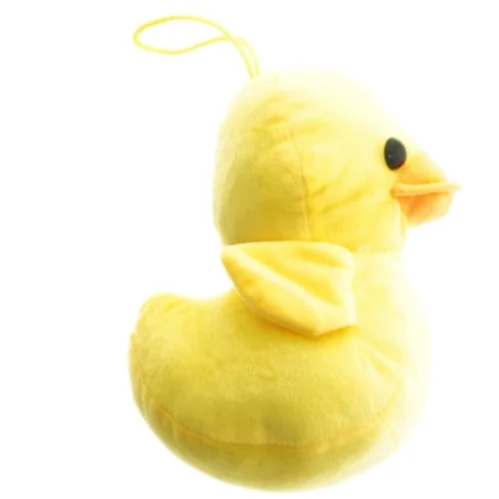 Gul plysdyr and fra Leico (str. 18 cm)