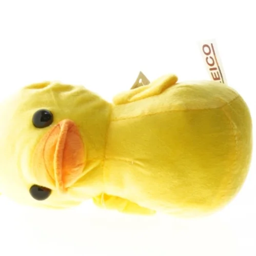 Gul plysdyr and fra Leico (str. 18 cm)