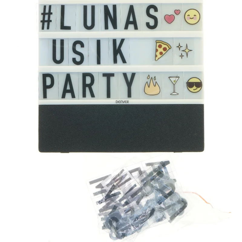 Lysboks med Bluetooth-højtaler fra Denver (str. 23x22 cm)