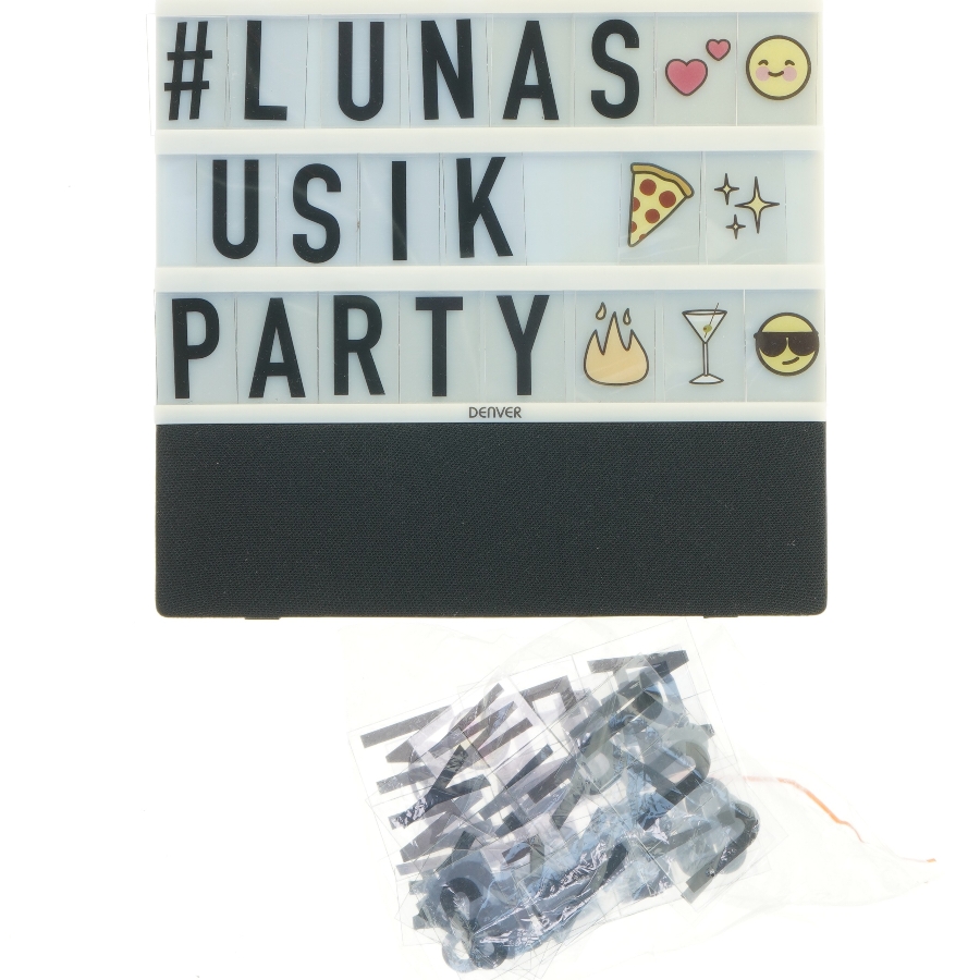 Lysboks med Bluetooth-højtaler fra Denver (str. 23x22 cm)