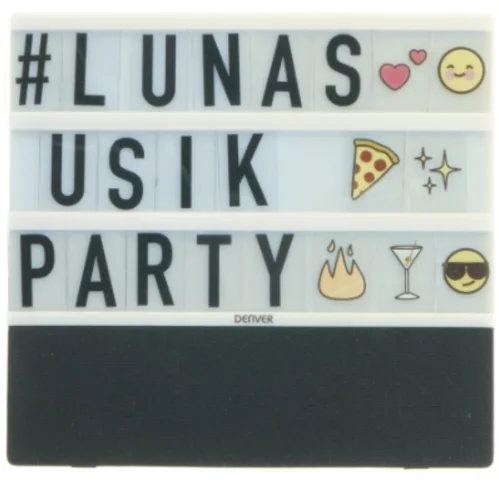 Lysboks med Bluetooth-højtaler fra Denver (str. 23x22 cm)