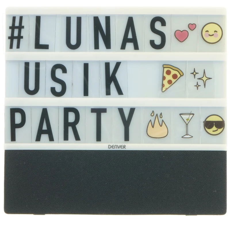 Lysboks med Bluetooth-højtaler fra Denver (str. 23x22 cm)