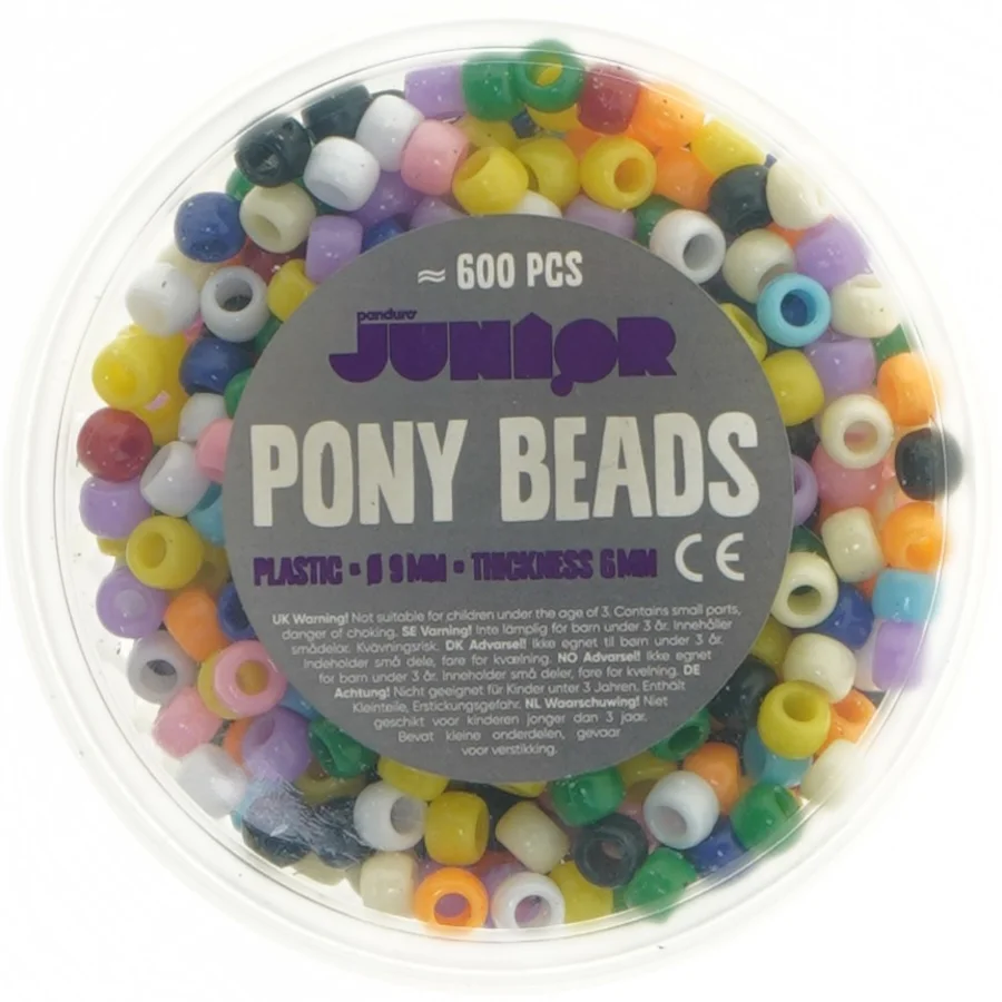 Ponyperler sæt fra Panduro (str. 600 perler)