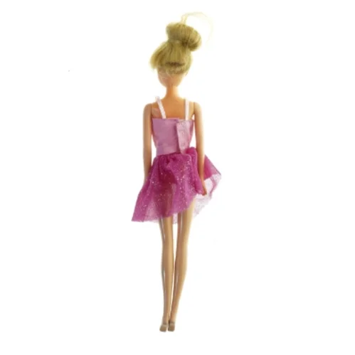 Barbie dukke i lyserød kjole fra Barbie (str. 30 cm)