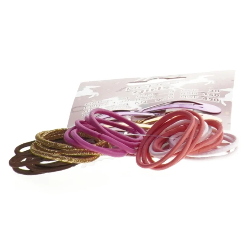 Hårtilbehør sæt med pung fra Pepco (str. 15x11 cm)