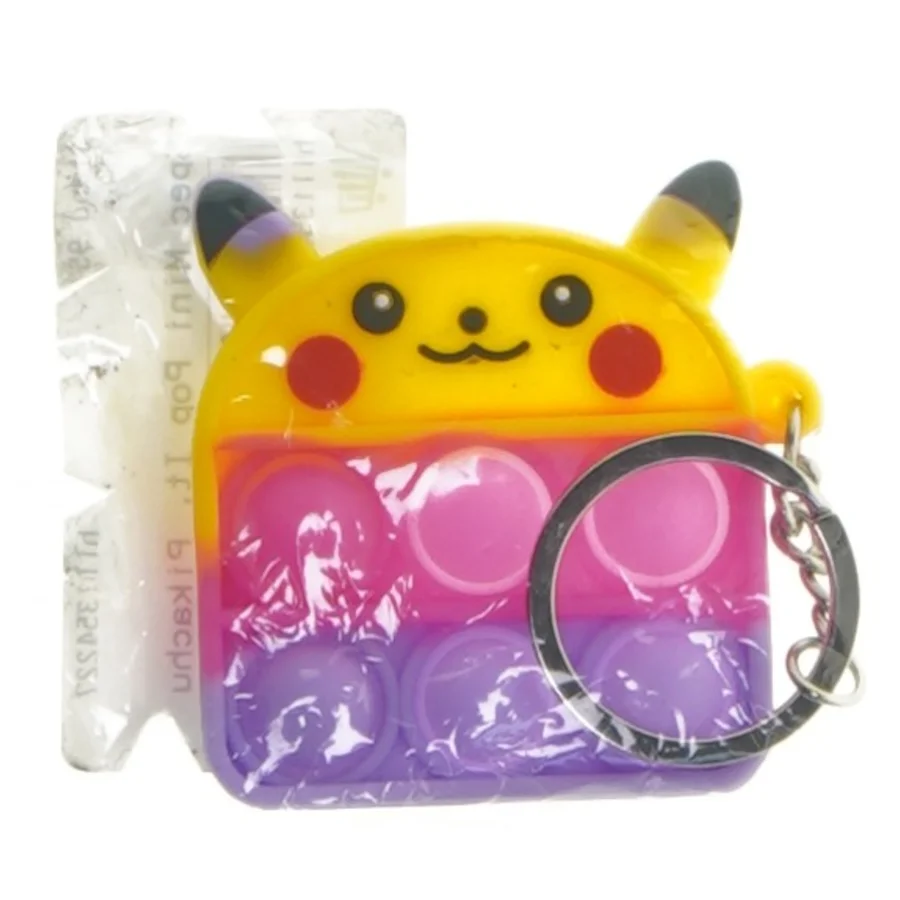 Pikachu pop it nøglering fra Pokémon (str. 5x5 cm)