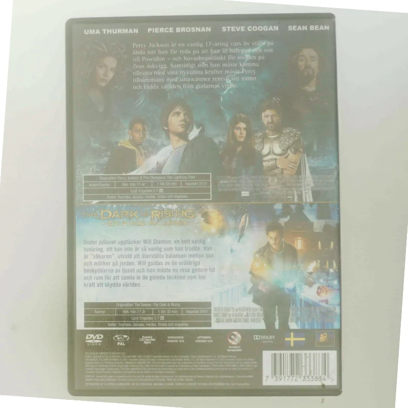 Percy Jackson & Kampen om Åskviggen / The Dark is Rising (DVD)